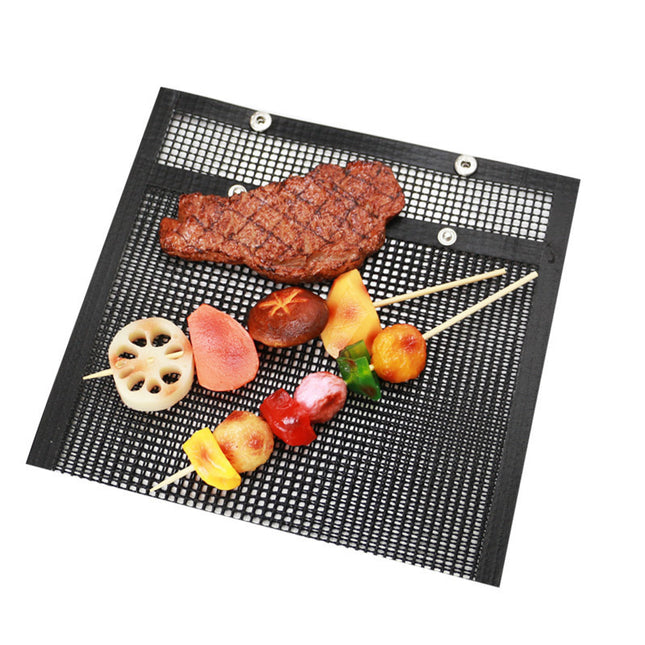 Grill Mesh Bag Non-stick Grid Mat BBQ Grill Bag Vegetable Grill High Temperature Resistant Reusable Grill Mat - 𝓢𝓱𝓸𝓹𝓵𝓮𝓬𝔂