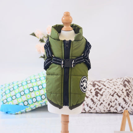 Waterproof Dog Clothes Winter Dog Coat With Harness Warm Pet Clothing Big Dog Jacket Chihuahua Labrador Coat Costume - 𝓢𝓱𝓸𝓹𝓵𝓮𝓬𝔂
