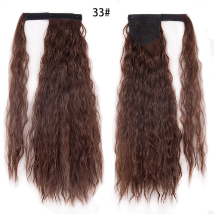 Ponytail Wig Water Wave Velcro Banding Chemical Fiber High Temperature Silk - 𝓢𝓱𝓸𝓹𝓵𝓮𝓬𝔂