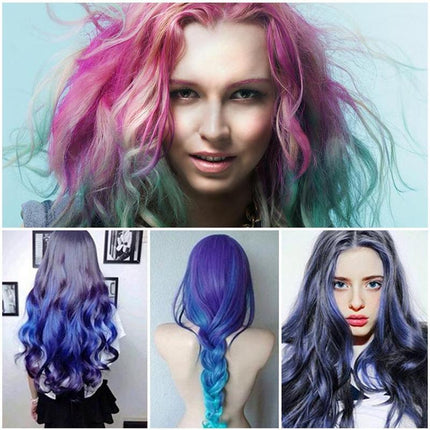 Temporary Mini Disposable Crayons Hair Color Dyeing Mascara Dye Chalk Box With Brush - 𝓢𝓱𝓸𝓹𝓵𝓮𝓬𝔂