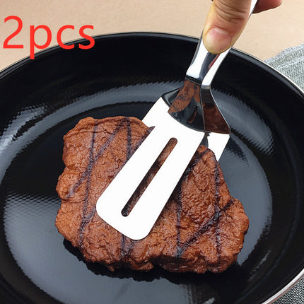Stainless Steel Barbecue Tong Fried Steak Shovel Fried Fish Shovel BBQ Bread Clamp Kitchen Bread Meat Clamp - 𝓢𝓱𝓸𝓹𝓵𝓮𝓬𝔂