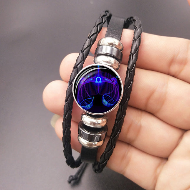 Zodiac Constellation Bracelet Braided Design Bracelet For Men Women Kids - 𝓢𝓱𝓸𝓹𝓵𝓮𝓬𝔂