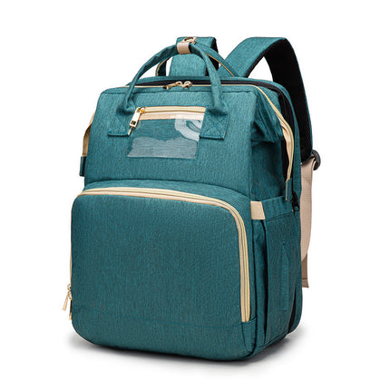 USB Charging Version Mommy Bed Backpack Folding Large Capacity Multi-function - 𝓢𝓱𝓸𝓹𝓵𝓮𝓬𝔂