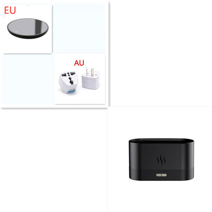 Aroma Diffuser With Flame Light Mist Humidifier Aromatherapy Diffuser With Waterless Auto-Off Protection For Spa Home Yoga Office - 𝓢𝓱𝓸𝓹𝓵𝓮𝓬𝔂