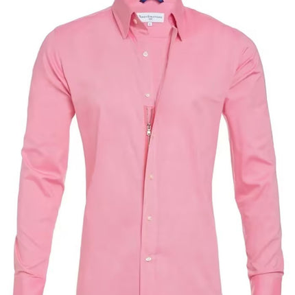 Long Sleeve Zipper Shirt With Button Design Fashion Lapel Tops For Mens Clothing - 𝓢𝓱𝓸𝓹𝓵𝓮𝓬𝔂