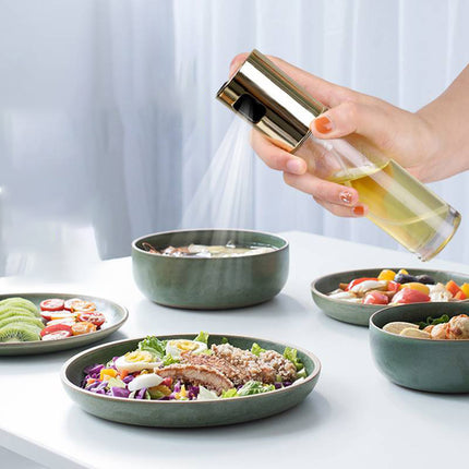 BBQ Healthy Kitchen Cooking Oil Vinegar Spray Bottle Push Type Oil Spray BottlePump Oil Tank Leakproof BBQ Sprayer BBQ Tools Kitchen Gadgets - 𝓢𝓱𝓸𝓹𝓵𝓮𝓬𝔂
