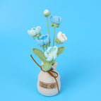 Blue Plum Pot Wool Vase Base