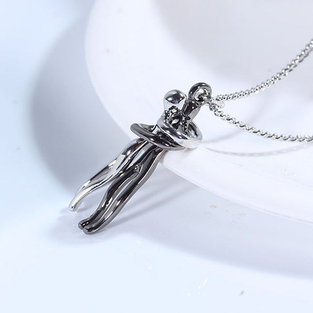 Love Hug Necklace Unisex Men Women Couple Jewelry Simple Temperament Clavicle Chain Valentines Day Lover Gift - 𝓢𝓱𝓸𝓹𝓵𝓮𝓬𝔂