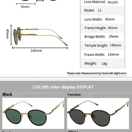 Vintage Round Frame Special-interest Artistic Youth Glasses - 𝓢𝓱𝓸𝓹𝓵𝓮𝓬𝔂