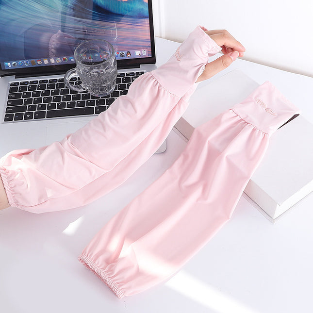 Viscose Fiber Oversleeve Sun Protection Thin Loose Gloves Sleeves - 𝓢𝓱𝓸𝓹𝓵𝓮𝓬𝔂