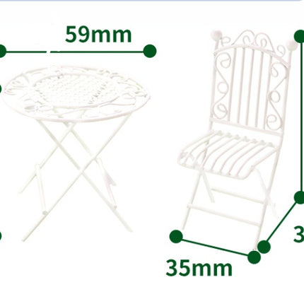 Iron Art Table And Chair Coffee Table And Chair Mini Model - 𝓢𝓱𝓸𝓹𝓵𝓮𝓬𝔂