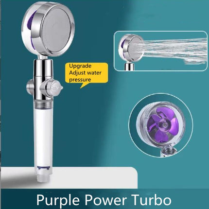 Shower Head Water Saving Flow 360 Degrees Rotating With Small Fan ABS Rain High Pressure Spray Nozzle Bathroom Accessories - 𝓢𝓱𝓸𝓹𝓵𝓮𝓬𝔂