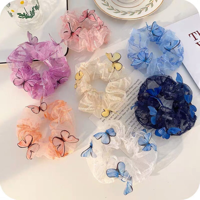 Women's Mesh Pig Intestine Ring Butterfly Hair Accessories - 𝓢𝓱𝓸𝓹𝓵𝓮𝓬𝔂