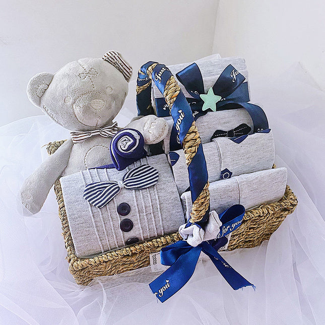 Newborn Boy Baby Clothes Set Gift Box Autumn And Winter - 𝓢𝓱𝓸𝓹𝓵𝓮𝓬𝔂