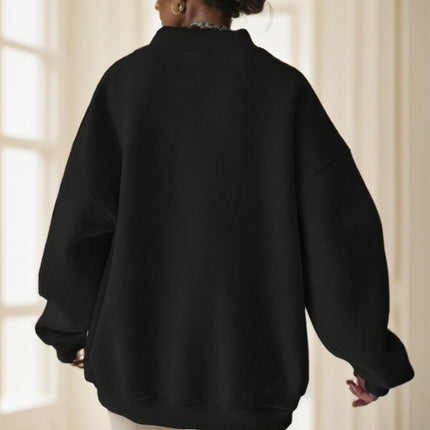 Women's Solid Color Oversized Drop Shoulder Sweatshirt - 𝓢𝓱𝓸𝓹𝓵𝓮𝓬𝔂