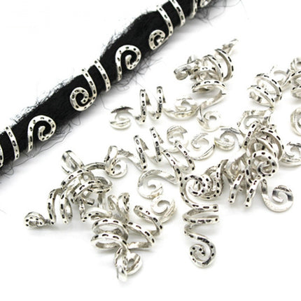 Silver Viking Spiral hair braid - 𝓢𝓱𝓸𝓹𝓵𝓮𝓬𝔂
