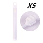 5pcs Wavy white