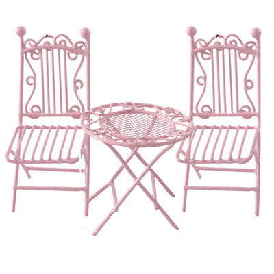 Iron Art Table And Chair Coffee Table And Chair Mini Model - 𝓢𝓱𝓸𝓹𝓵𝓮𝓬𝔂