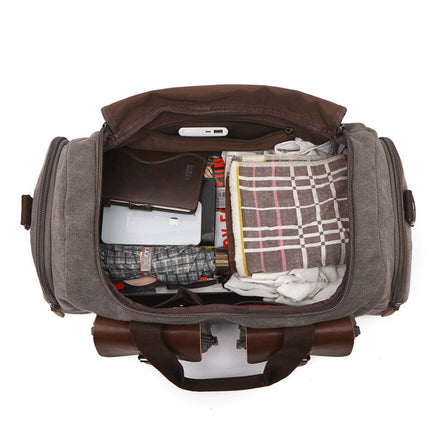 European American Style Travel Bag Canvas Portable - 𝓢𝓱𝓸𝓹𝓵𝓮𝓬𝔂
