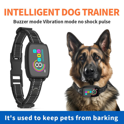 Smart Automatic Anti Barking Dog Collar Rechargeable Bark Stopper Stop Barking HD Digital Display IP67 Waterproof Collar For Dogs Pet Products - 𝓢𝓱𝓸𝓹𝓵𝓮𝓬𝔂