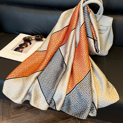 Elegant Emulation Silk Scarf Women's Spring And Summer Sun Protection Long - 𝓢𝓱𝓸𝓹𝓵𝓮𝓬𝔂