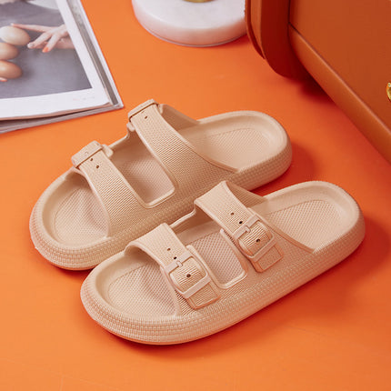 Platform Slippers Women's Summer Buckle Home Shoes Fashion Outdoor Wear Soft Bottom Sandals - 𝓢𝓱𝓸𝓹𝓵𝓮𝓬𝔂