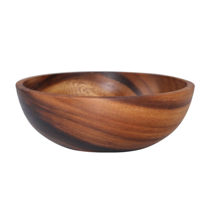 Kitchen Natural Wooden Bowl Household Fruit Bowl Salad Bowl For Home Restaurant Food Container Wooden Utensils Note The Size Hot - 𝓢𝓱𝓸𝓹𝓵𝓮𝓬𝔂