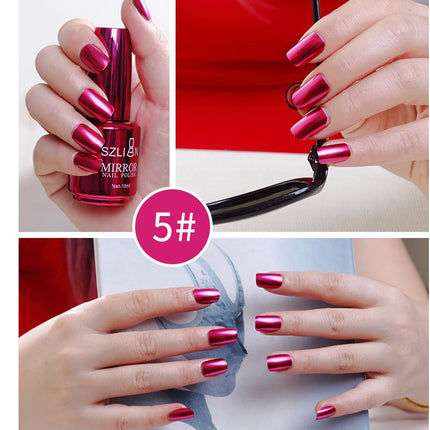 Mirror Silver Nail Polish - 𝓢𝓱𝓸𝓹𝓵𝓮𝓬𝔂