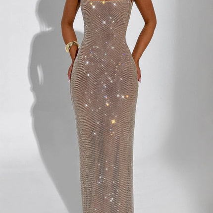 Sexy Double-shoulder Strap Sequins Net Drill Suspenders Dress - 𝓢𝓱𝓸𝓹𝓵𝓮𝓬𝔂