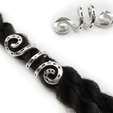 Silver Viking Spiral hair braid - 𝓢𝓱𝓸𝓹𝓵𝓮𝓬𝔂