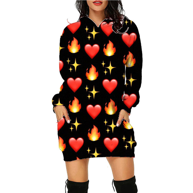 Halloween Print Long Hoodie With Pockets Sweater Long Sleeve Clothes Women - 𝓢𝓱𝓸𝓹𝓵𝓮𝓬𝔂