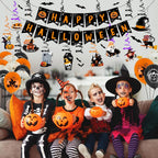 Spooky Halloween Party Decorations - 68 pcs Set includes Balloons, Bunting, Bats