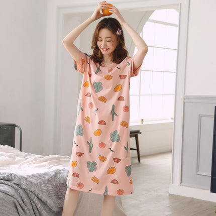 Nightdress Short Sleeve Ladies Summer Homewear Set - 𝓢𝓱𝓸𝓹𝓵𝓮𝓬𝔂