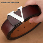 Brown Silver Buckle