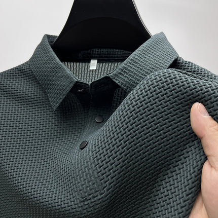 Mesh Ice Silk Short Sleeve T-shirt Mens Clothing - 𝓢𝓱𝓸𝓹𝓵𝓮𝓬𝔂