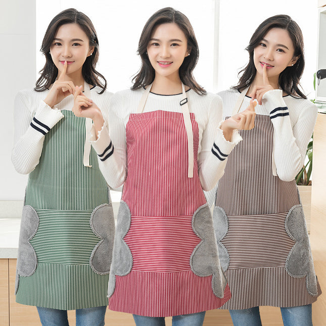Women Aprons Waterproof Adjustable Neck Strap Absorbent Cooking Gardening BBQ Baking Sleeveless Kitchen Apron with Pocket - 𝓢𝓱𝓸𝓹𝓵𝓮𝓬𝔂