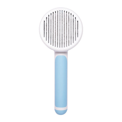 New Pet Cat Brush Hot Selling Hand-held Steel Wire Self-cleaning Comb Looper For Hair Removal - 𝓢𝓱𝓸𝓹𝓵𝓮𝓬𝔂
