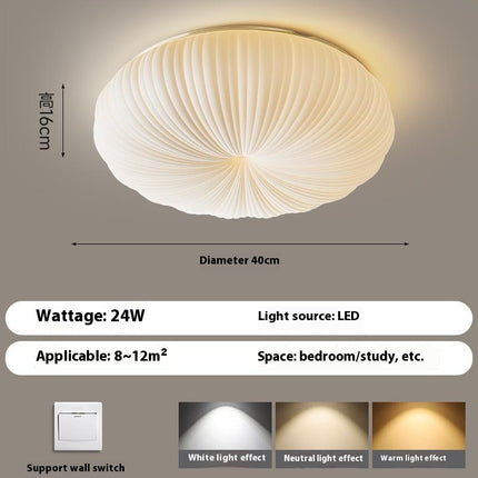 Bedroom Ceiling Lamp Modern Minimalist Nordic Cream Style Warm Creative Eye Protection - 𝓢𝓱𝓸𝓹𝓵𝓮𝓬𝔂