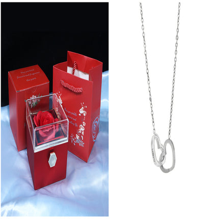 Rotating Soap Flower Rose Gift Box Creative Rotating Rose Jewelry Packaging Box Valentine's Day Gift For Women - 𝓢𝓱𝓸𝓹𝓵𝓮𝓬𝔂