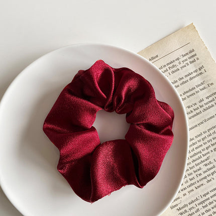 Simple satin retro large intestine loop hair rope - 𝓢𝓱𝓸𝓹𝓵𝓮𝓬𝔂