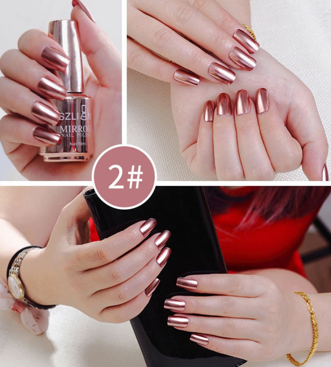 Mirror Silver Nail Polish - 𝓢𝓱𝓸𝓹𝓵𝓮𝓬𝔂