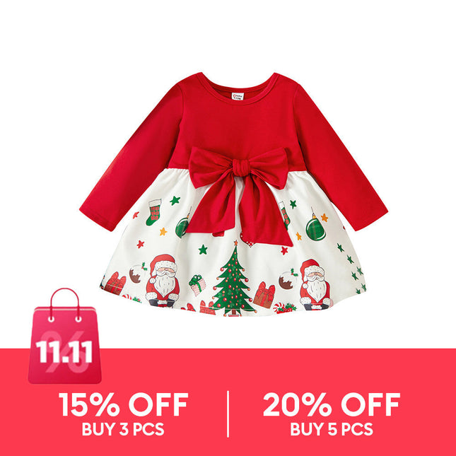 PatPat Christmas Baby Dress Girl Clothes New Born Infan 