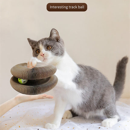 Pet Magnetic Folding Organ Toy Cat Scratch Board - 𝓢𝓱𝓸𝓹𝓵𝓮𝓬𝔂