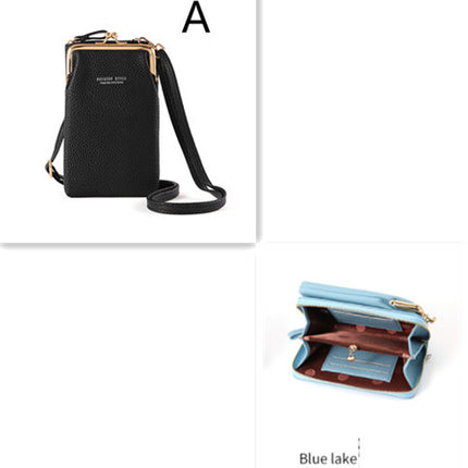 Fashion Lychee Pattern Solid Color Diagonal Shoulder Bag - 𝓢𝓱𝓸𝓹𝓵𝓮𝓬𝔂