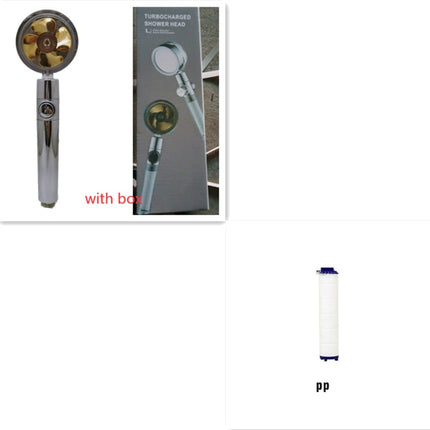 Shower Head Water Saving Flow 360 Degrees Rotating With Small Fan ABS Rain High Pressure Spray Nozzle Bathroom Accessories - 𝓢𝓱𝓸𝓹𝓵𝓮𝓬𝔂
