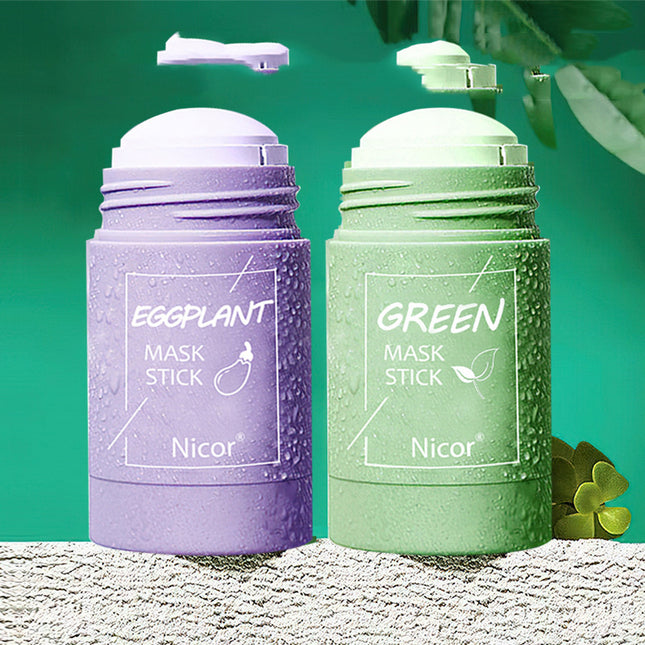 Cleansing Green Tea Mask Clay Stick Oil Control Anti-Acne Whitening Seaweed Mask Skin Care - 𝓢𝓱𝓸𝓹𝓵𝓮𝓬𝔂