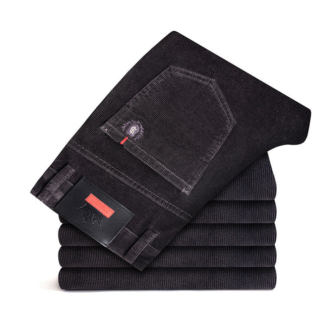 Mens Autumn Outer Wear Plus Velvet Straight Trousers - 𝓢𝓱𝓸𝓹𝓵𝓮𝓬𝔂