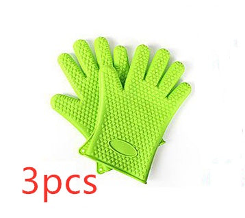 Food Grade Silicone Heat Resistant BBQ Glove Silicone Oven Mitts - 𝓢𝓱𝓸𝓹𝓵𝓮𝓬𝔂