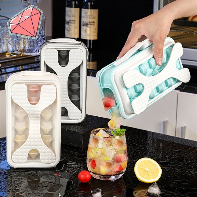 2in1 Portable Silicone Ice Ball Mold Ice Maker Water Bottle Ice Cube Mould Bottle Creative Ice Ball Diamond Curling Summer Kitchen Gadgets - 𝓢𝓱𝓸𝓹𝓵𝓮𝓬𝔂