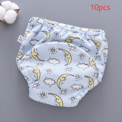 Baby Training Pants Washable 6-layer Gauze Diaper Cover - 𝓢𝓱𝓸𝓹𝓵𝓮𝓬𝔂